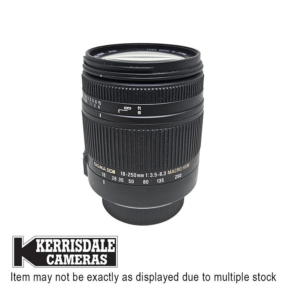 Sigma-Used 18-250mm F3.5-6.3 OS HSM DC - Fair Condition - Nikon DX Mount - Used # 587.20612500X