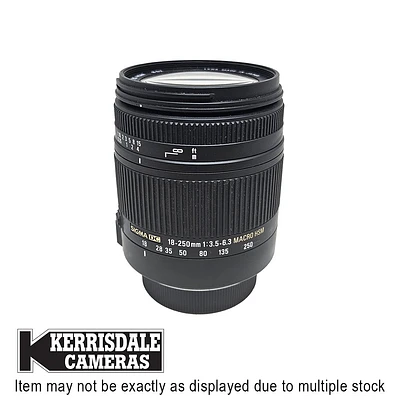 Sigma-Used 18-250mm F3.5-6.3 OS HSM DC - Fair Condition - Nikon DX Mount - Used # 587.20612500X
