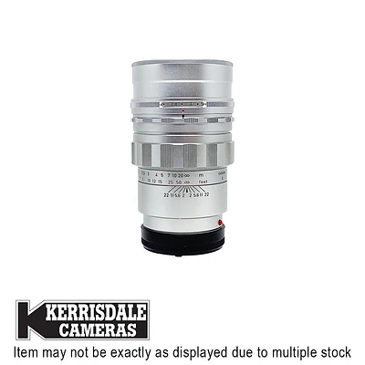 Leica-Used 90mm F2 Summicron Silver (MF) - Good Condition - Leica M Mount - Consignment # 588.32351