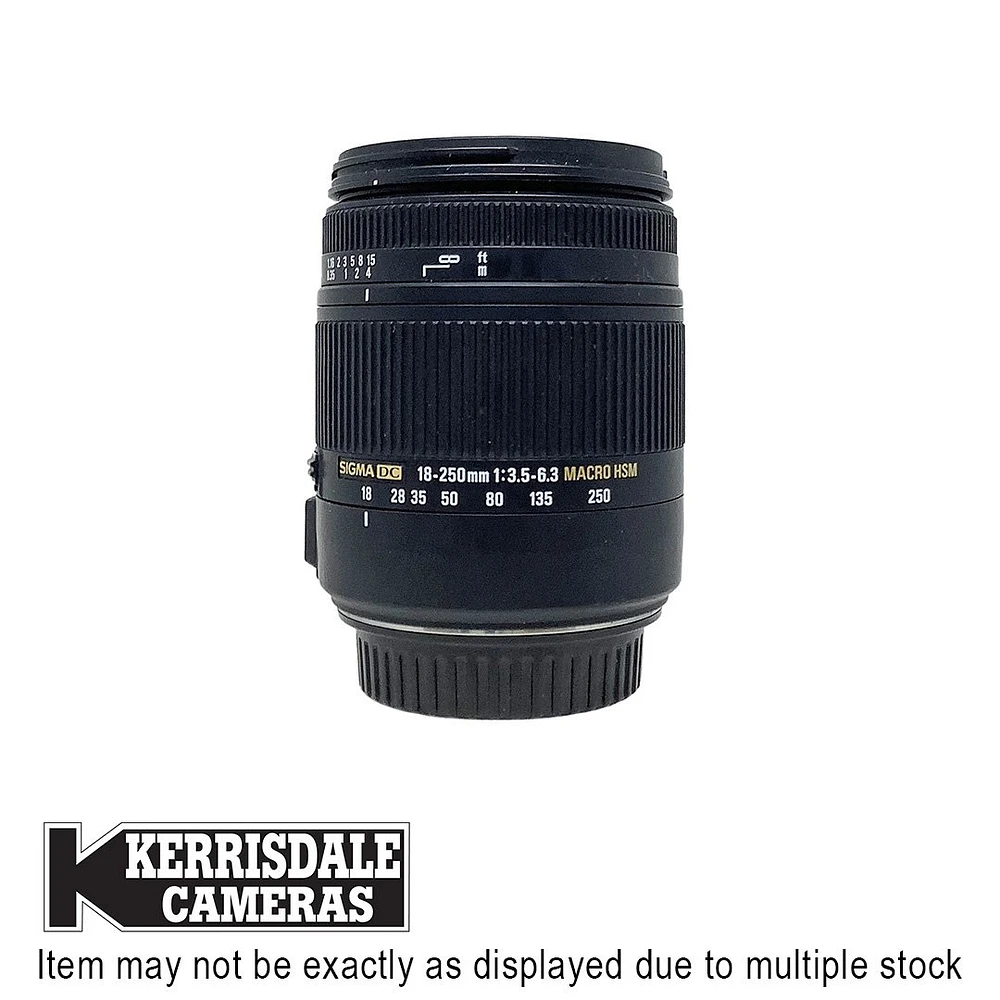 Sigma-Used 18-250mm F3.5-6.3 OS DC HSM - Good Condition - Canon EFS Mount - Used # 587.156A18250