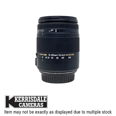 Sigma-Used 18-250mm F3.5-6.3 OS DC HSM - Good Condition - Canon EFS Mount - Used # 587.156A18250