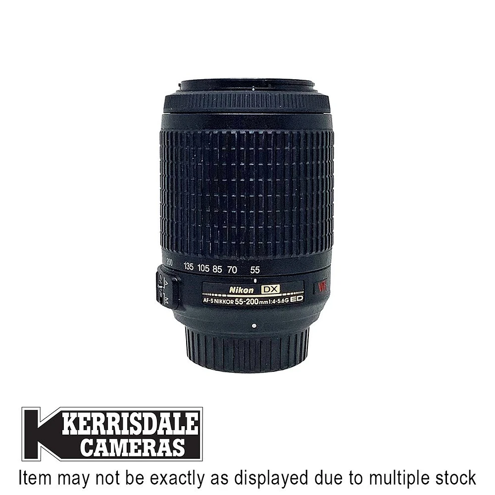 Nikon-Used 55-200mm F4-5.6 AFS VR – Good Condition - Nikon DX Mount - Used # 587.25A55200V