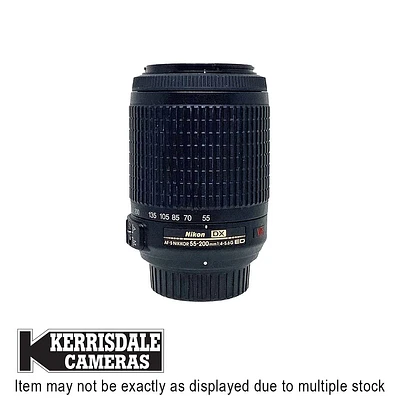 Nikon-Used 55-200mm F4-5.6 AFS VR – Good Condition - Nikon DX Mount - Used # 587.25A55200V