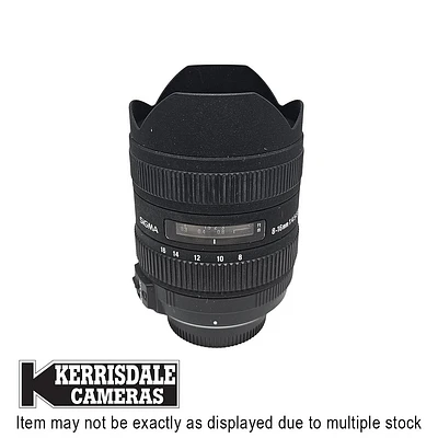 Sigma-Used 8-16mm F4.5-5.6 DC HSM – Good Condition - Nikon DX Mount – Used # 587.20116701X