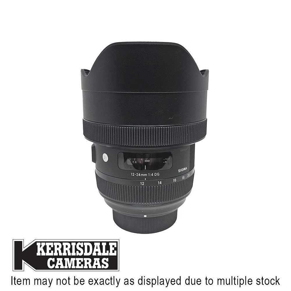 Sigma-Used 12-24mm F4 DG HSM ART – Good Condition - Nikon FX Mount - Used #587.25A1224S
