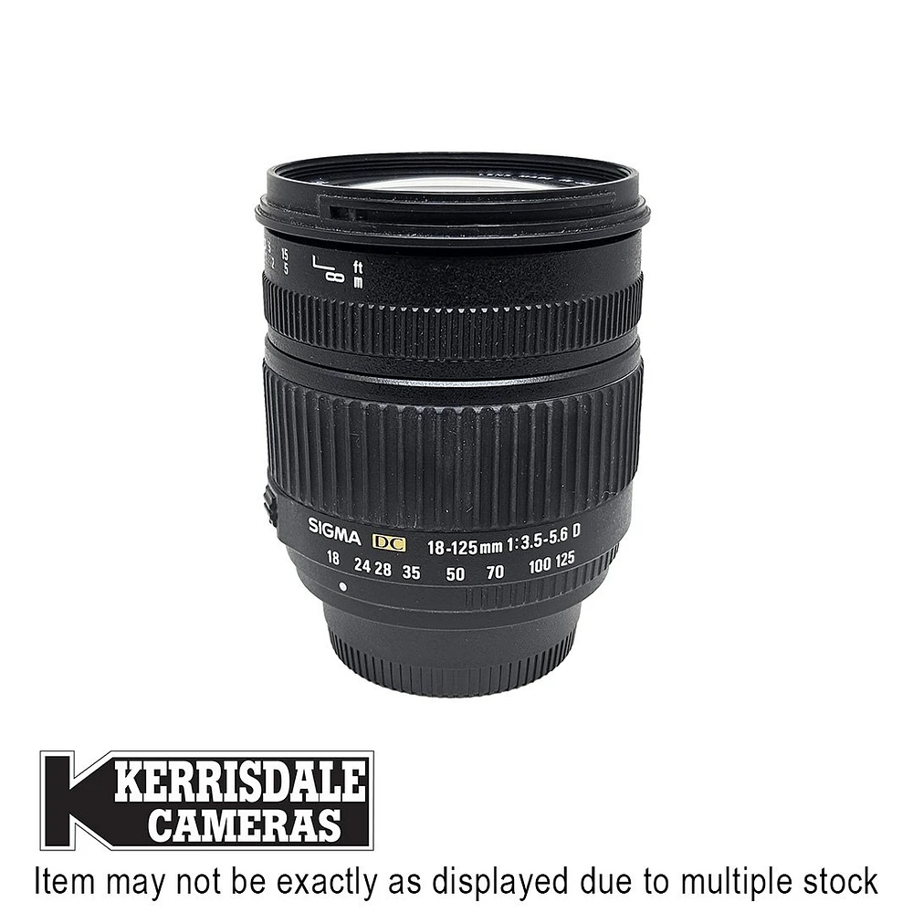 Sigma-Used 18-125mm F3.5-5.6 DC - Nikon DX Mount – Used # - 587.18607701X