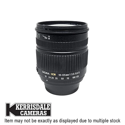 Sigma-Used 18-125mm F3.5-5.6 DC - Nikon DX Mount – Used # - 587.18607701X