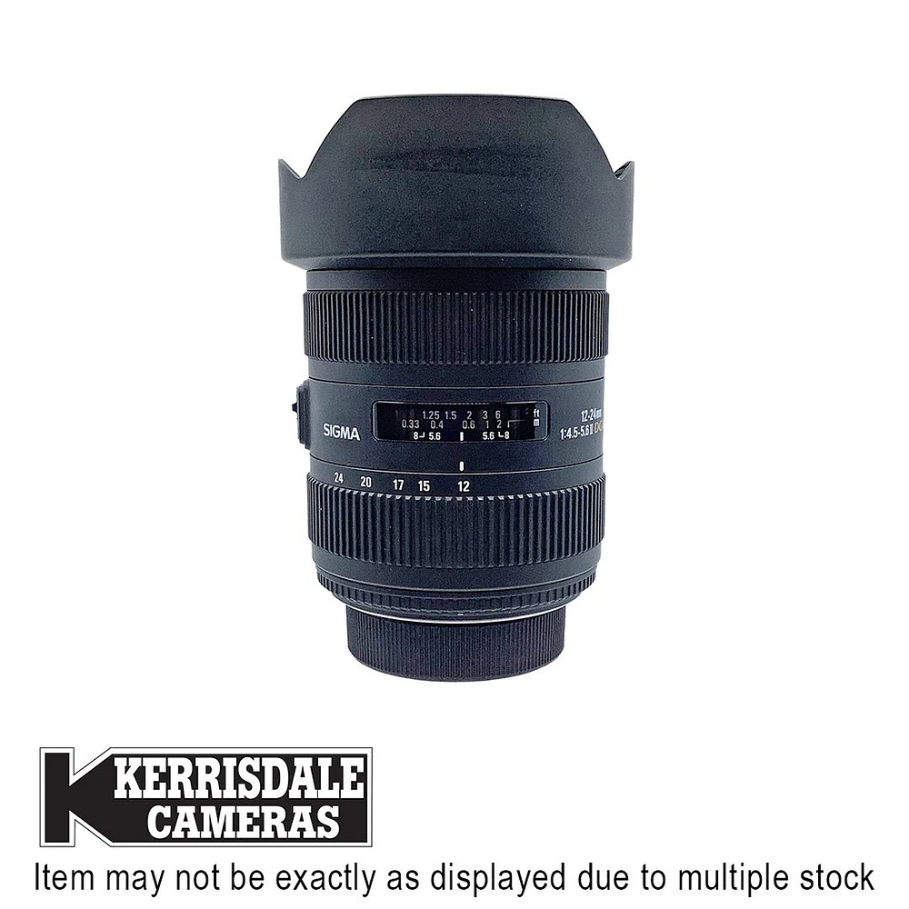 Sigma-Used 12-24mm F4.5-5.6 DG - Good Condition - Nikon FX Mount - Used # 587.19330600X