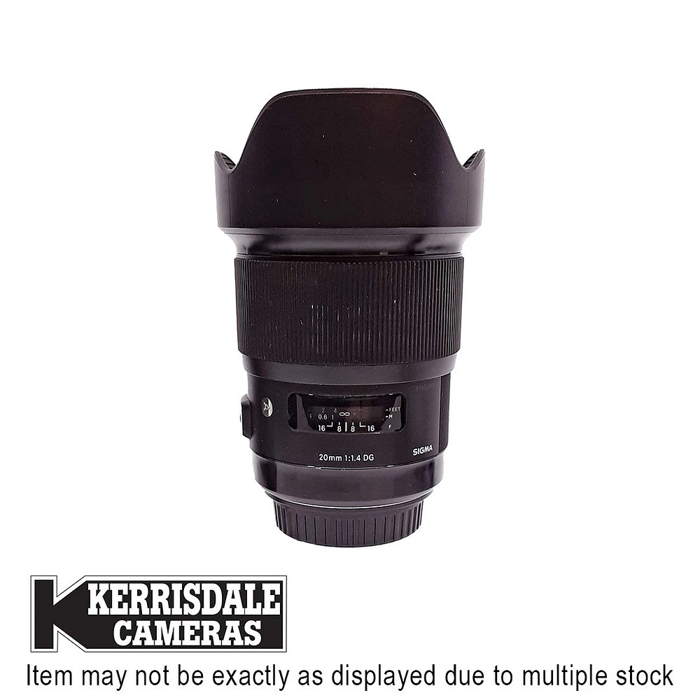 Sigma-Used 20mm F1.4 ART – Good Condition - Canon EF Mount – Used # 587.156A20S