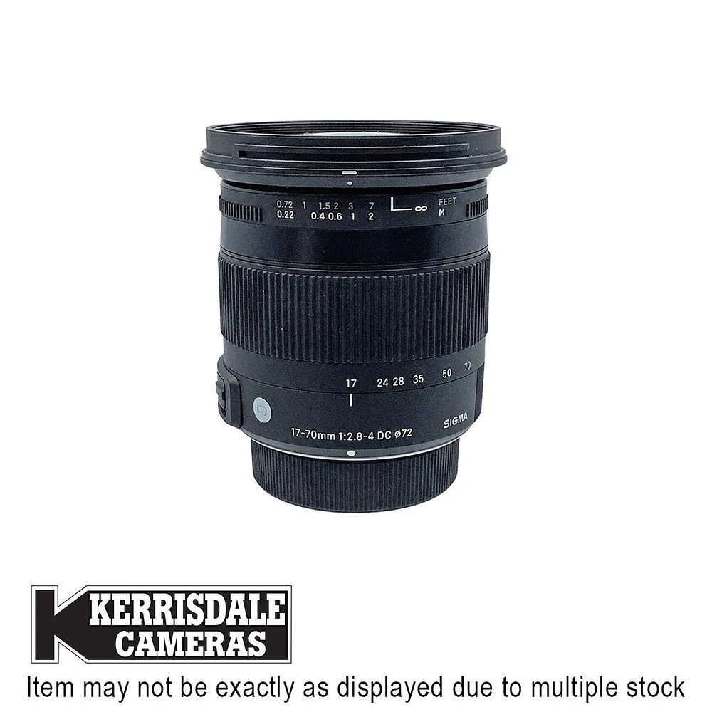 Sigma-Used 17-70mm F2.8-4 OS DC HSM Macro – Good Condition - Nikon DX Mount – Used # 587.25A1770S