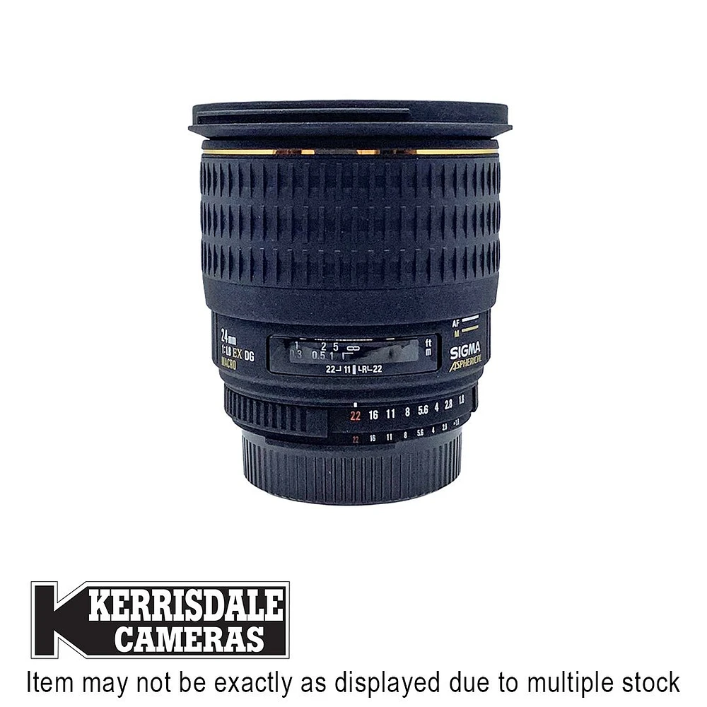 Sigma-Used 24mm F1.8 EX DG Lens – Nikon FX Mount – Used # 587.20007703X