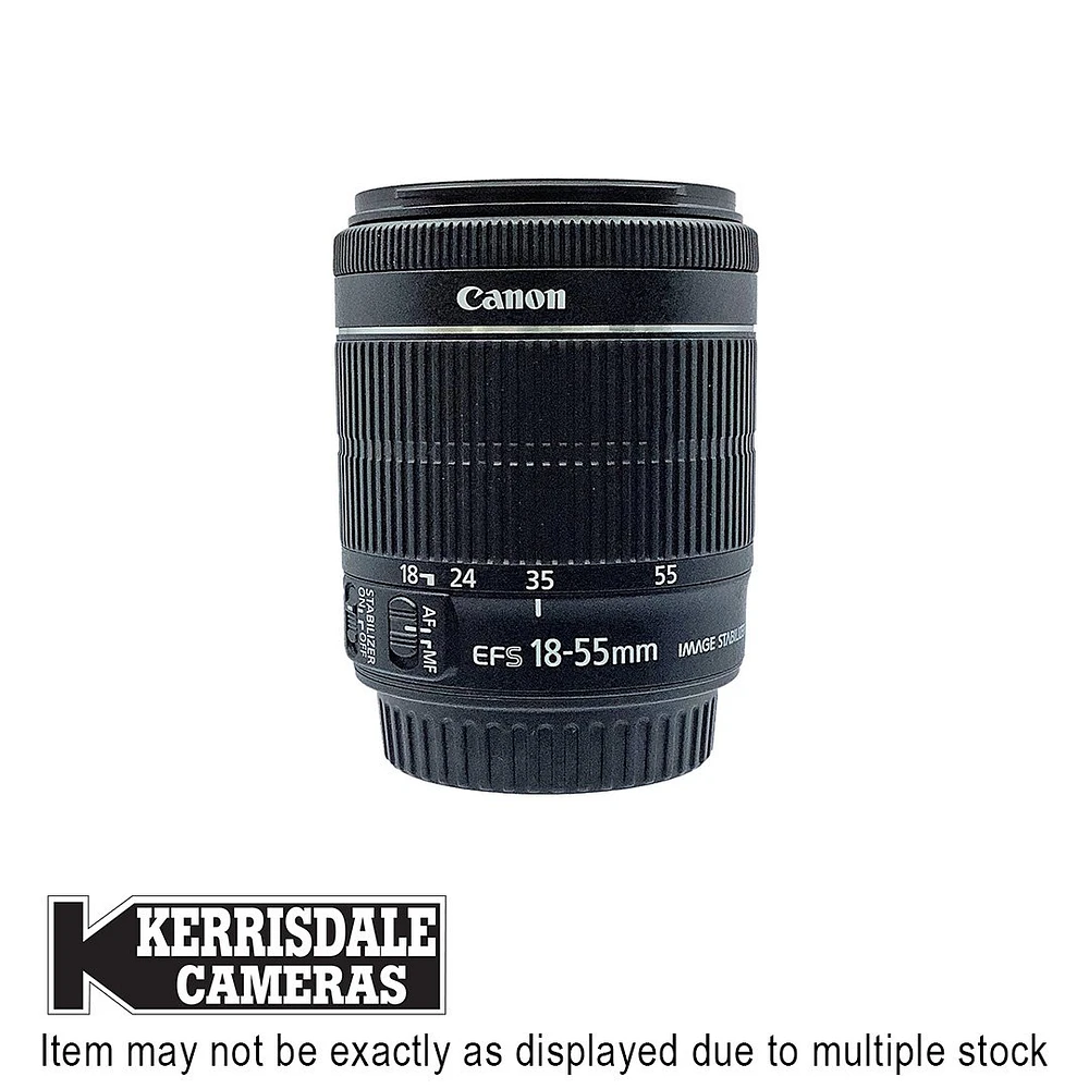 Canon-Used 18-55mm F3.5 or F4-5.6 IS STM - Good Condition - Canon EFS Mount - Used # 587.156A1855STM