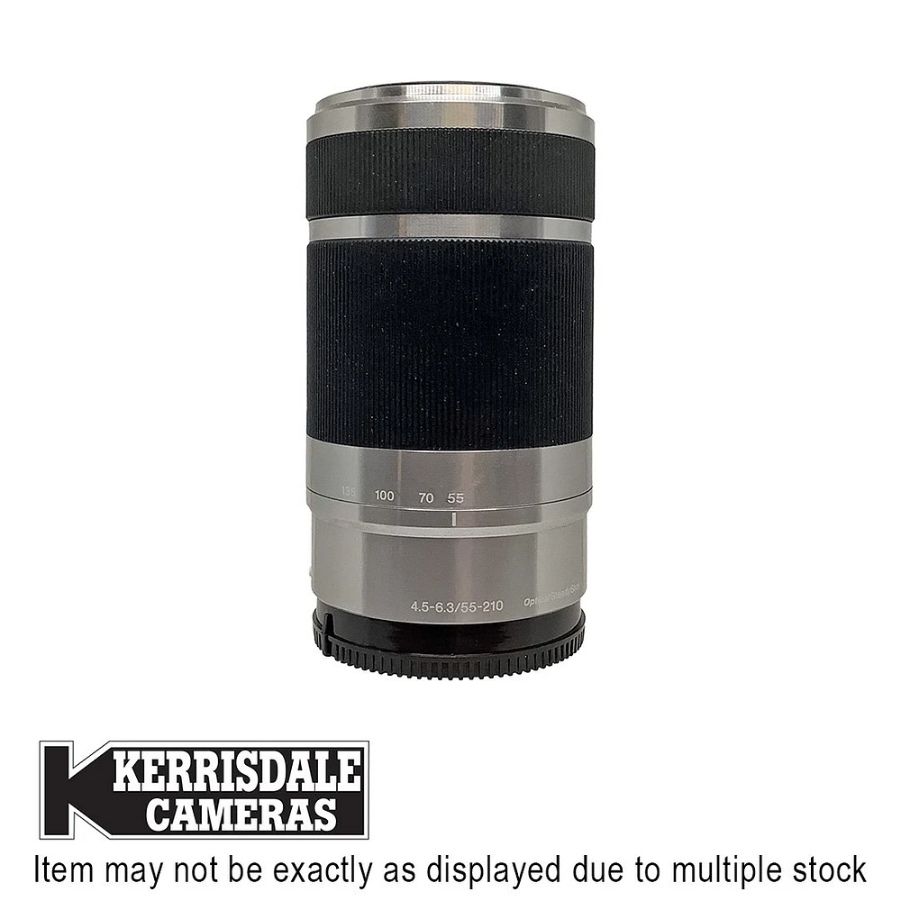 Sony-Used 55-210mm F4.5-6.3 OSS (Silver) - Good Condition - Sony E Mount - Used # 587.575A55210S
