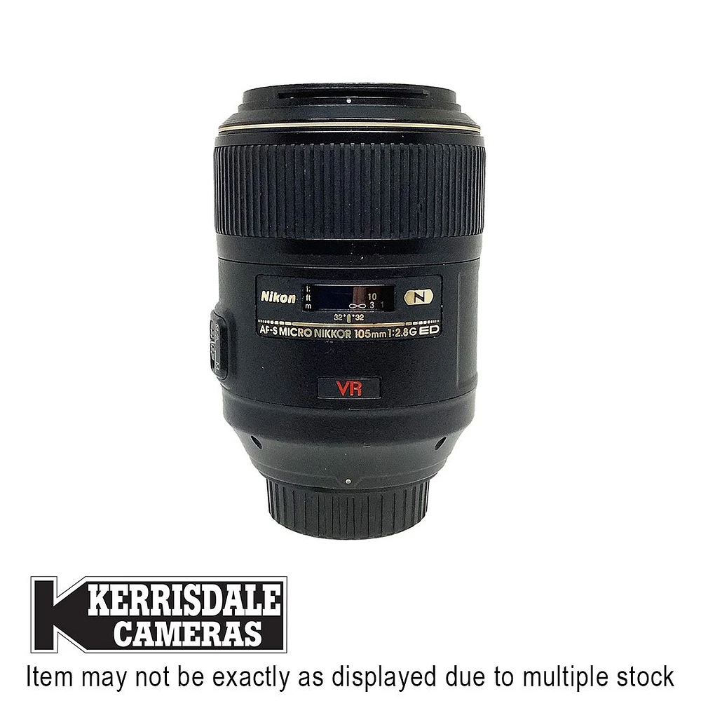 Nikon-Used 105mm F2.8 Micro VR Lens – Fair Condition - Used # 587.25A105MVF