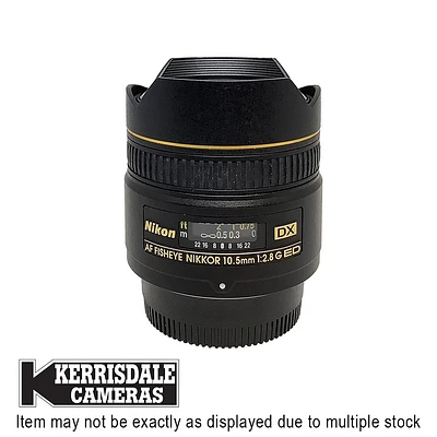 Nikon-Used 10.5mm F2.8 Fisheye (Not AFS) – Good Condition - Nikon DX Mount - Used # 587.25A10