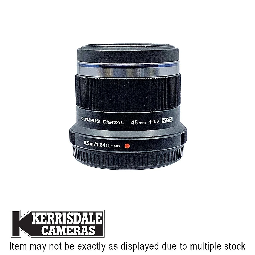Olympus-Used 45mm F1.8 (Black) – Good Condition - Micro Four Thirds Mount – Used # 587.166A45B