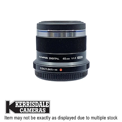 Olympus-Used 45mm F1.8 (Black) – Good Condition - Micro Four Thirds Mount – Used # 587.166A45B