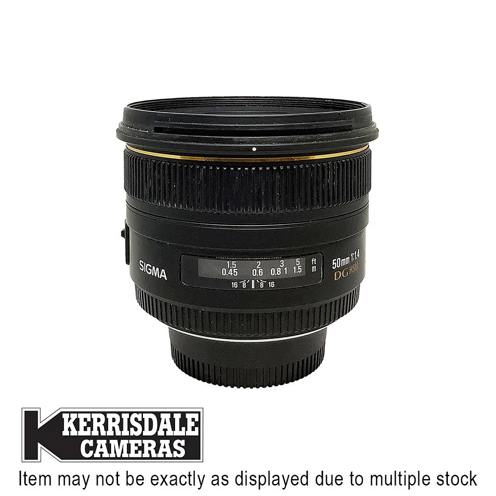 Sigma-Used 50mm F1.4 EX DG HSM – Good Condition - Nikon FX Mount – Used # 587.25A14S