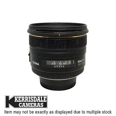 Sigma-Used 50mm F1.4 EX DG HSM – Good Condition - Nikon FX Mount – Used # 587.25A14S