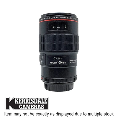 Canon-Used 100mm F2.8 L Macro IS - Good Condition - Canon EF Mount – Used # 587.156A100MS