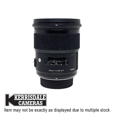 Sigma-Used 50mm F1.4 ART DG HSM - Good Condition - Nikon FX Mount – Used # 587.25A14ART