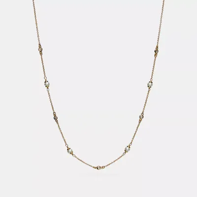 Classic Crystal Pearl Necklace