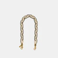 Leather Covered Short Chain Strap