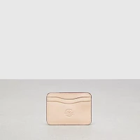 Wavy Card Case Regenerative Leather With Cherry Print