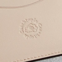 Wavy Card Case Regenerative Leather With Cherry Print