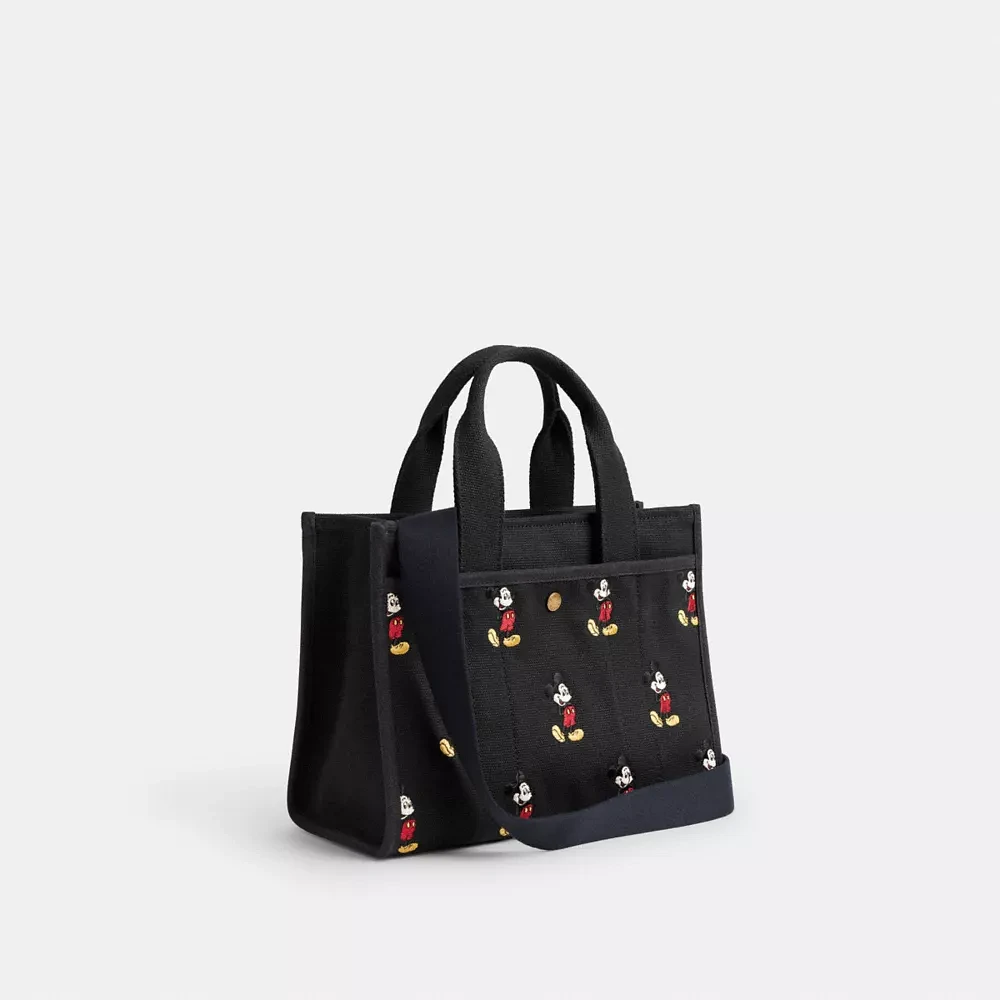 Disney X Coach Cargo Tote Bag With Mickey Mouse Regenerative Cotton Canvas