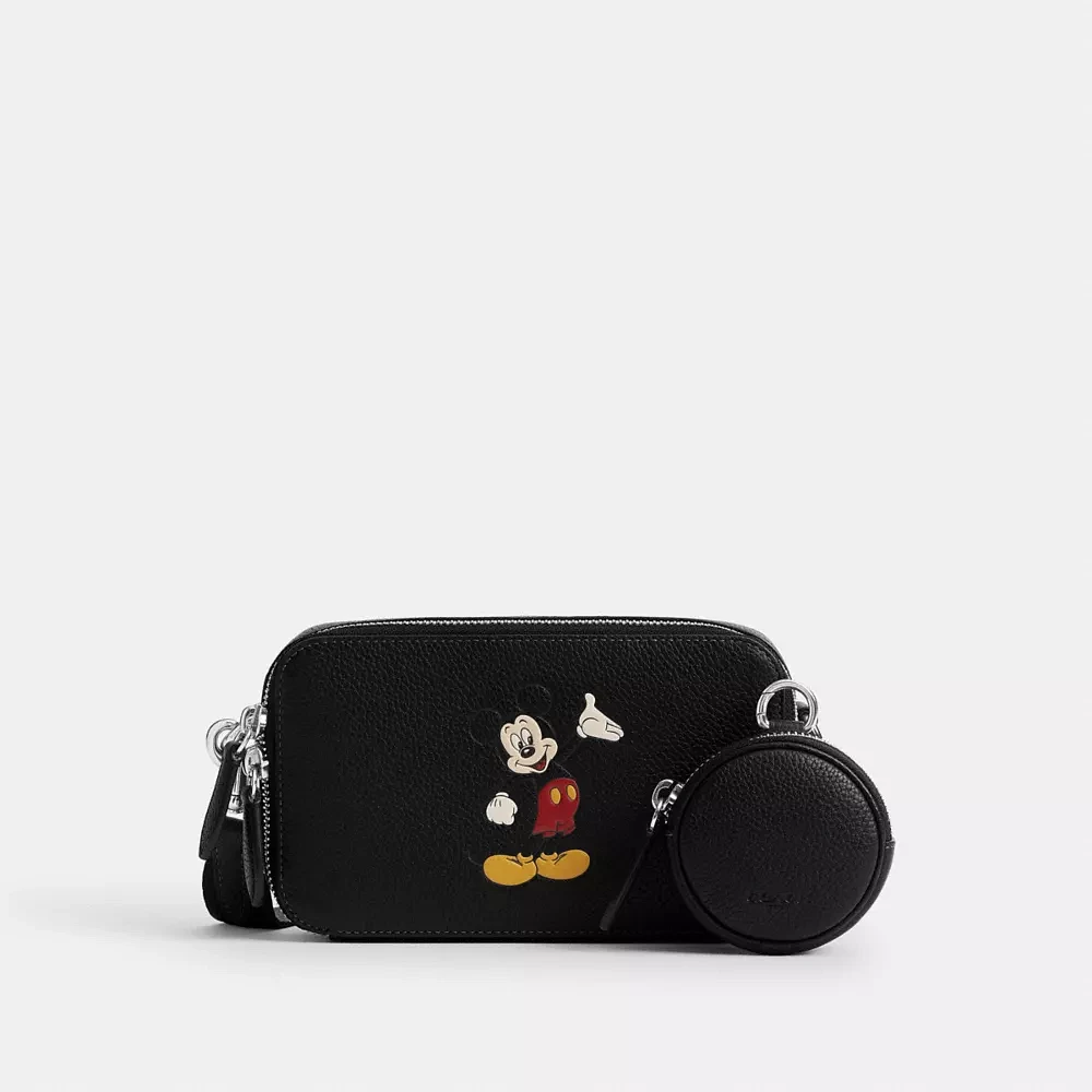 Disney X Coach Charter Slim Crossbody Bag With Mickey Mouse