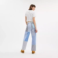 Patchwork Striped Pants