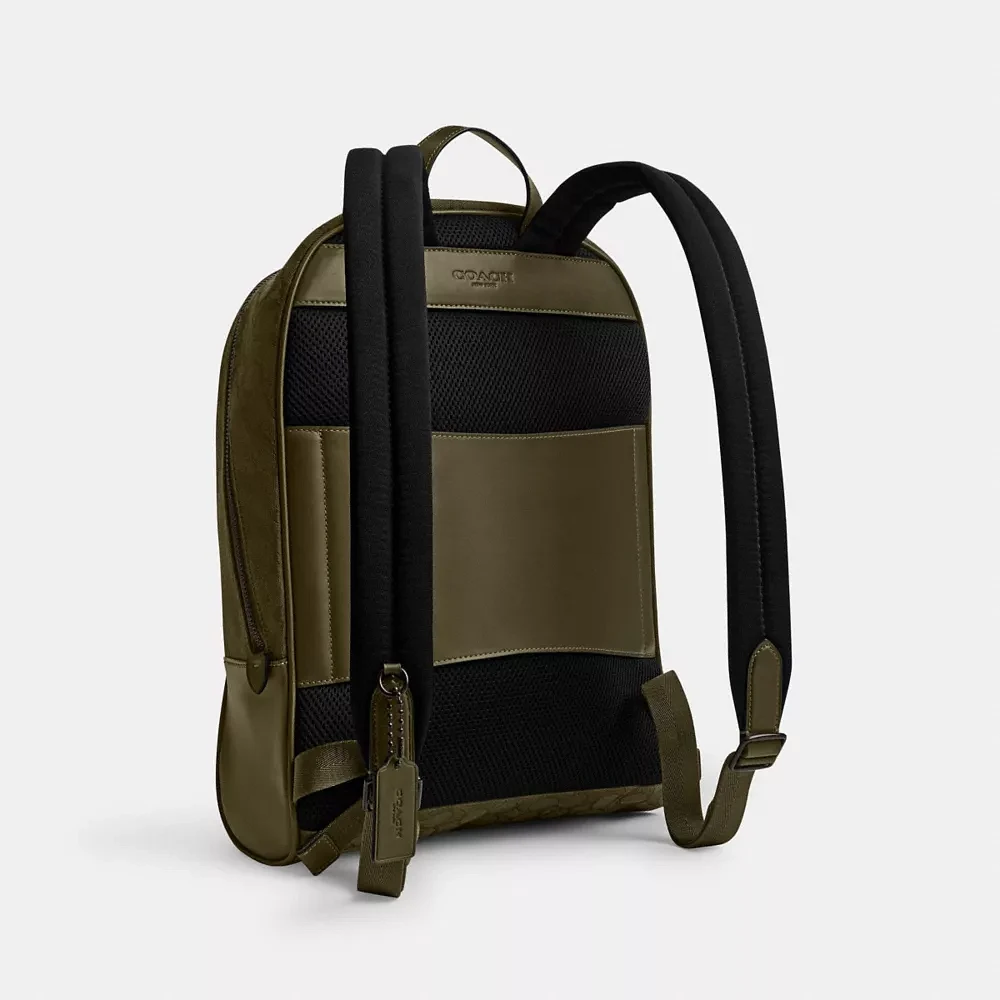 Theo Backpack In Signature Jacquard