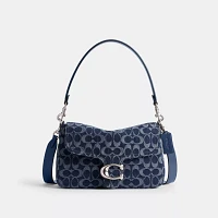 Soft Tabby Shoulder Bag In Signature Denim
