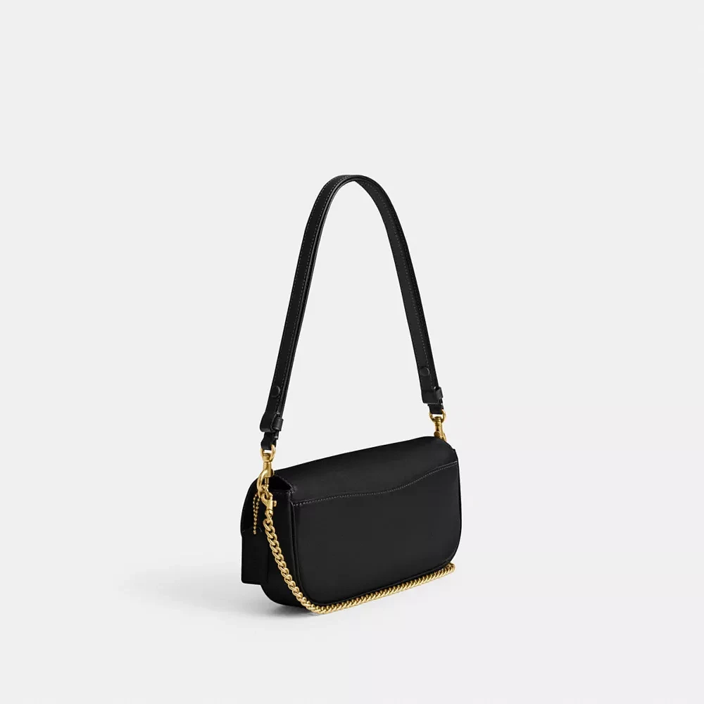 Brook Flap Chain Bag Signature Denim