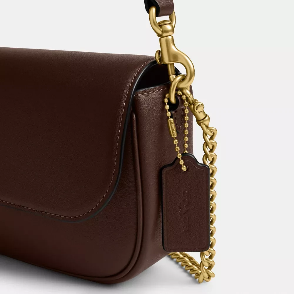 Brook Flap Chain Bag Signature Denim