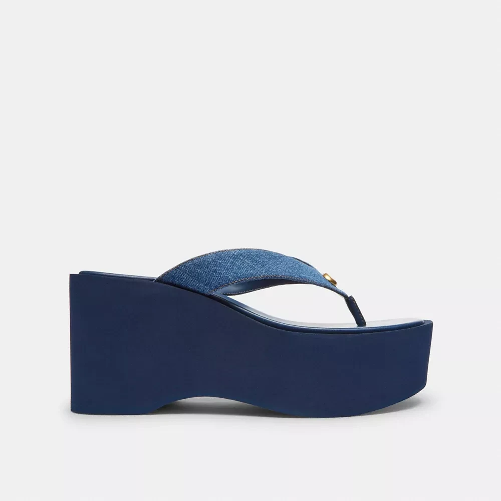 Sculpted C Platform Flip Flop