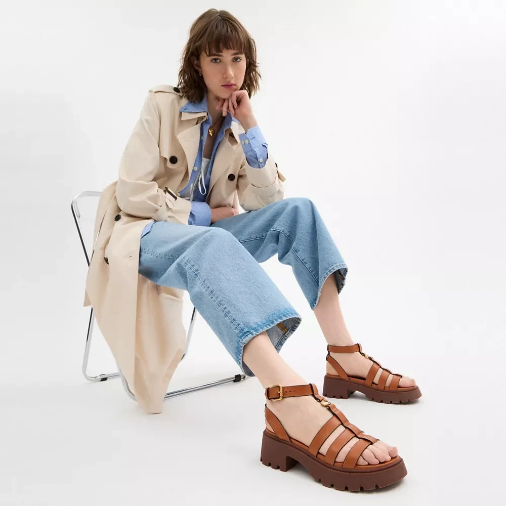Sculpted C Platform Fisherman Sandal