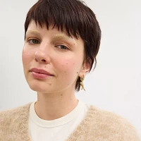 Skeletal Rexy Huggie Earrings