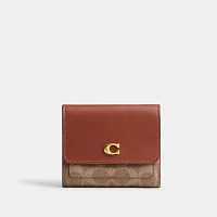 Mila Small Flap Wallet In Signature Canvas