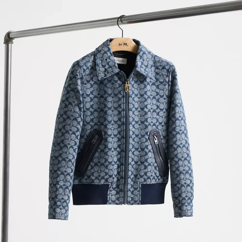 Restored Signature Chambray Blouson Jacket
