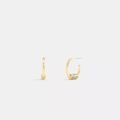 Quilted Signature Bead Hoop Earrings