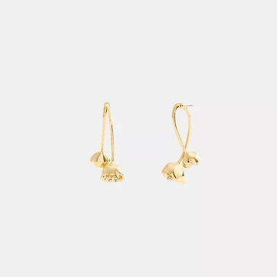 Statement Flower Front Back Earrings