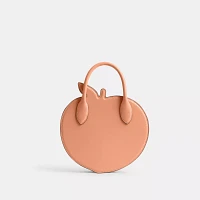 Peach Bag In Regenerative Leather