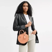 Peach Bag In Regenerative Leather