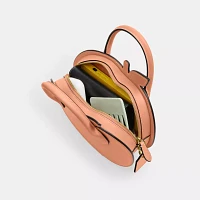Peach Bag In Regenerative Leather