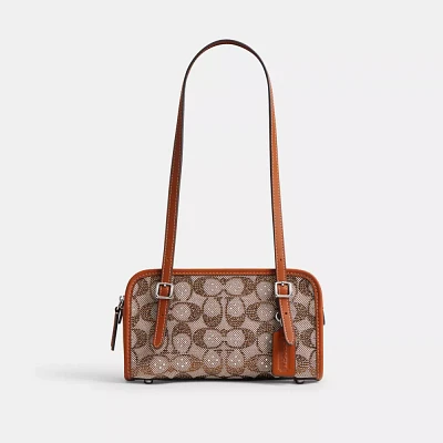 Swing Zip Bag 20 In Crystal Signature Jacquard