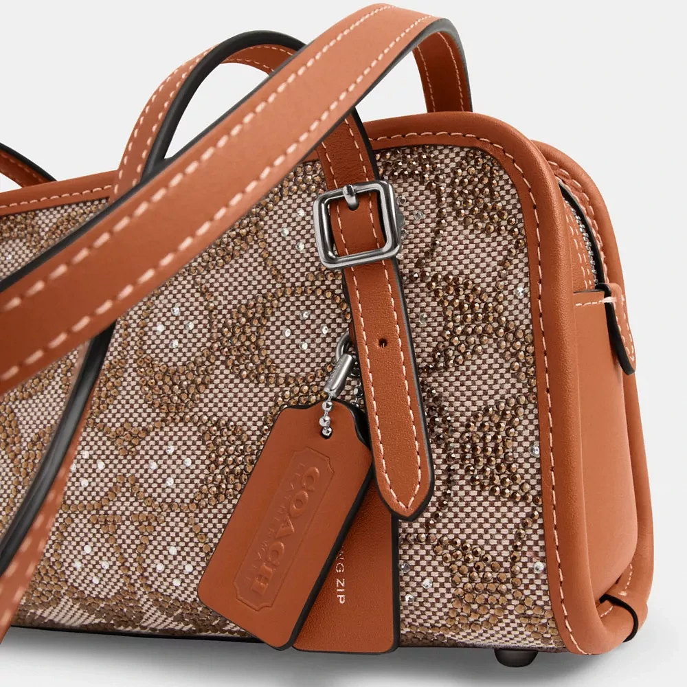 Swing Zip Bag 20 In Crystal Signature Jacquard