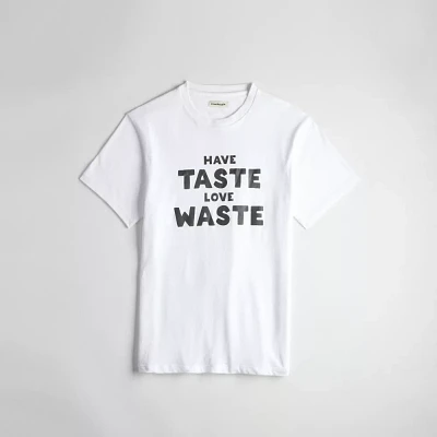 Relaxed T Shirt With Wasty Print