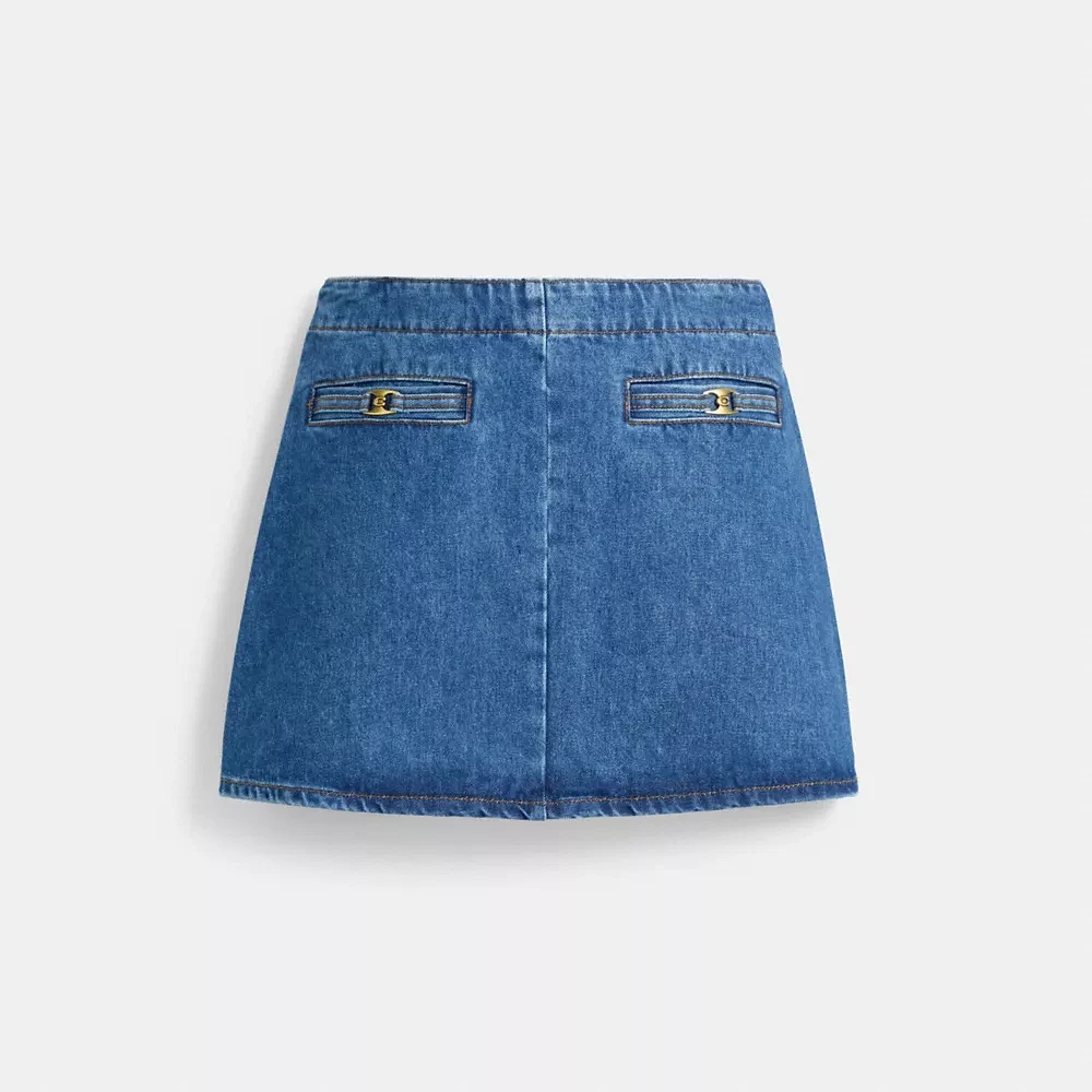 Heritage C Denim Mini Skirt Organic Cotton